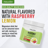 NaturalSlim comparativa de tamaño del envase de 8 oz junto a una mano para escala