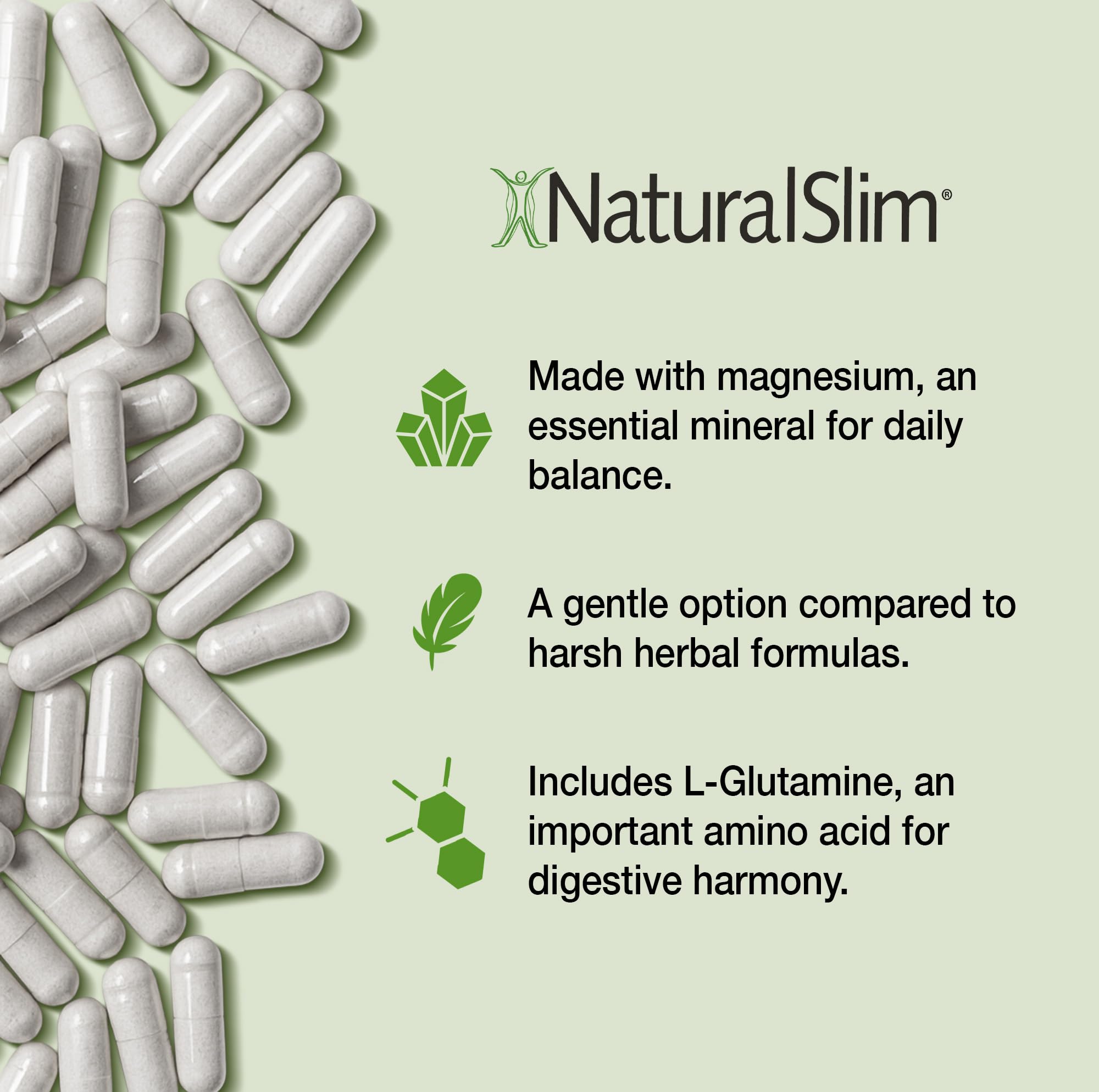 NaturalSlim producto en cocina luminosa sugiriendo bienestar digestivo