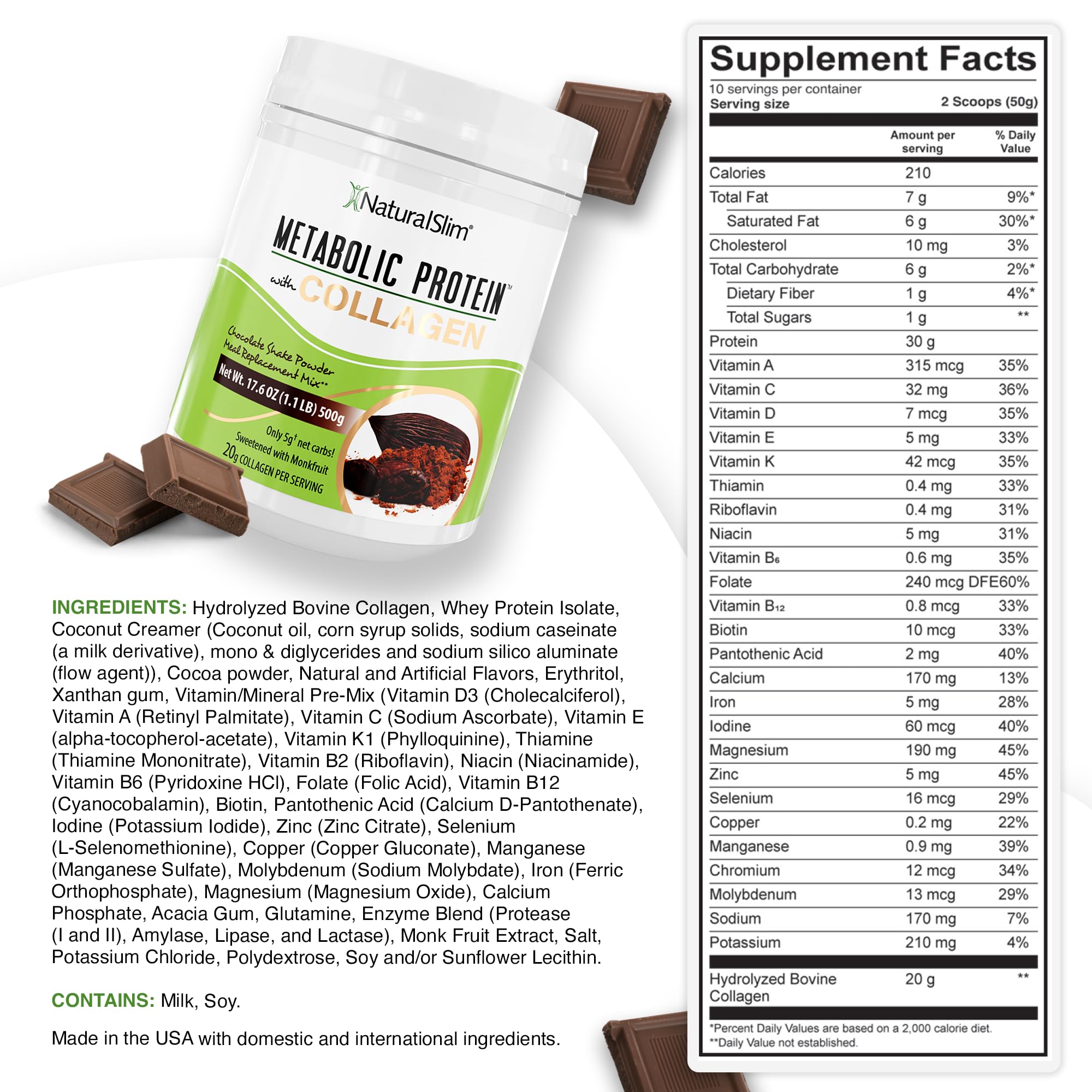 NaturalSlim cuchara con polvo lista para medir y preparar batido nutritivo