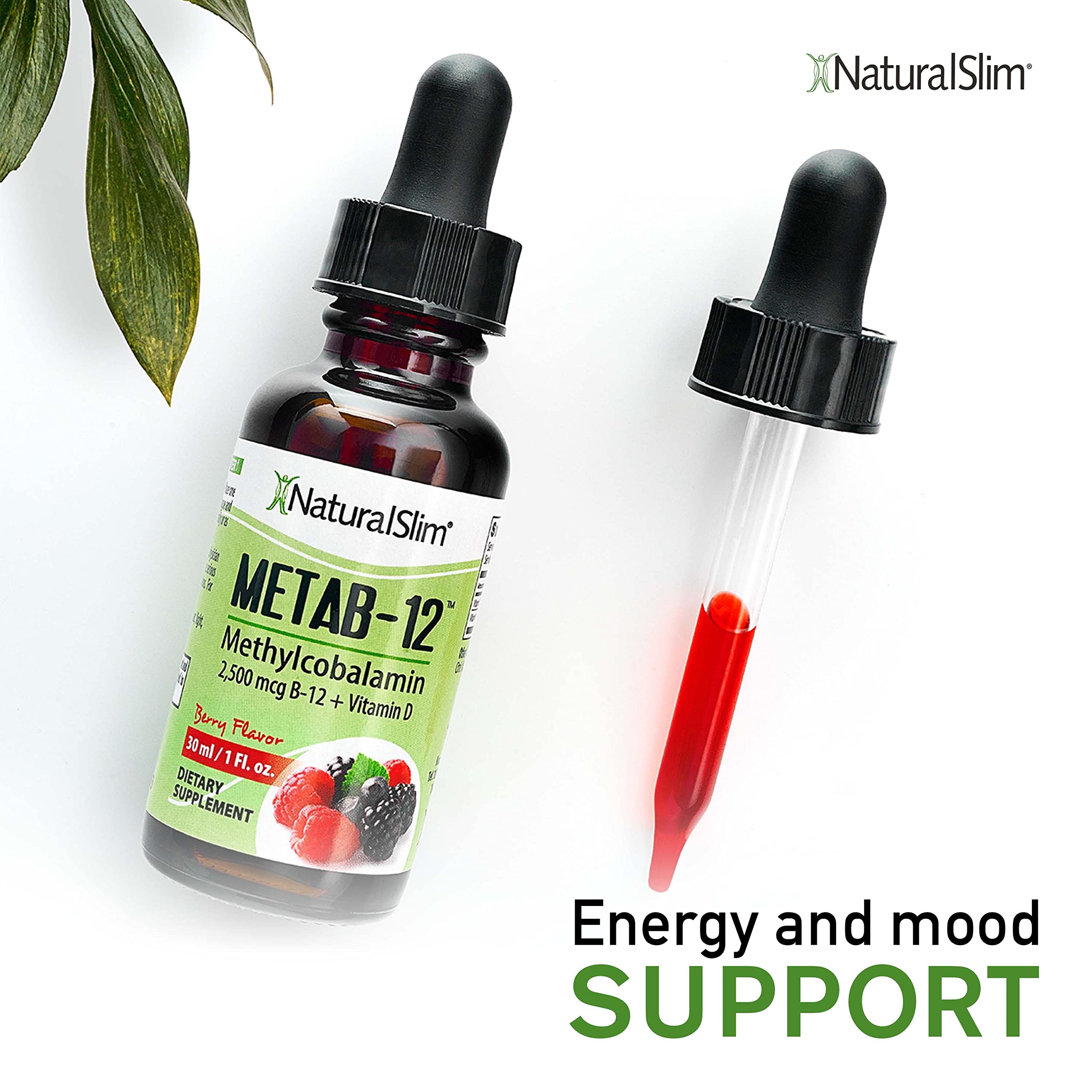 NaturalSlim gotas sublinguales en uso para absorción rápida y energía