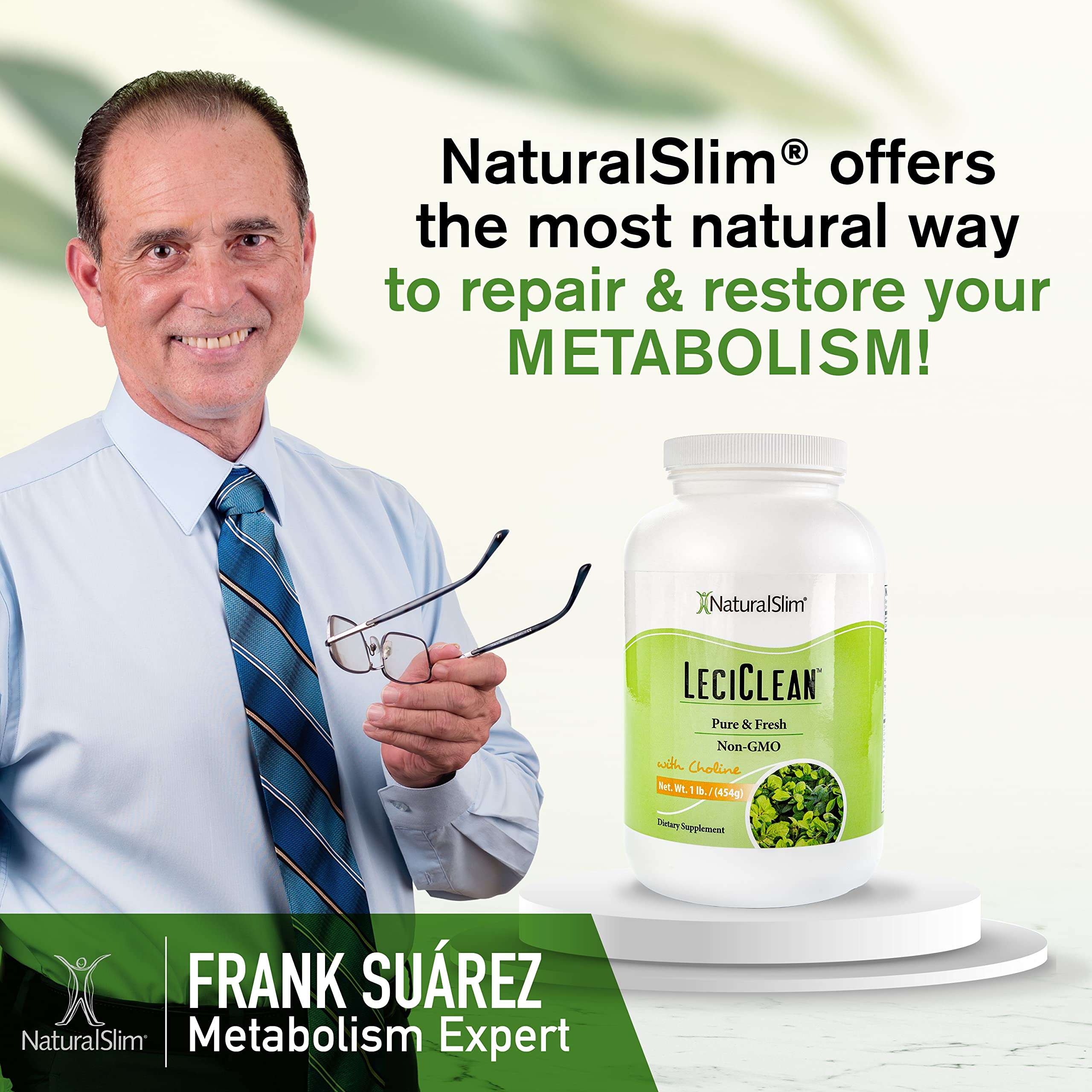 NaturalSlim etiqueta con ingredientes y tabla nutricional visible