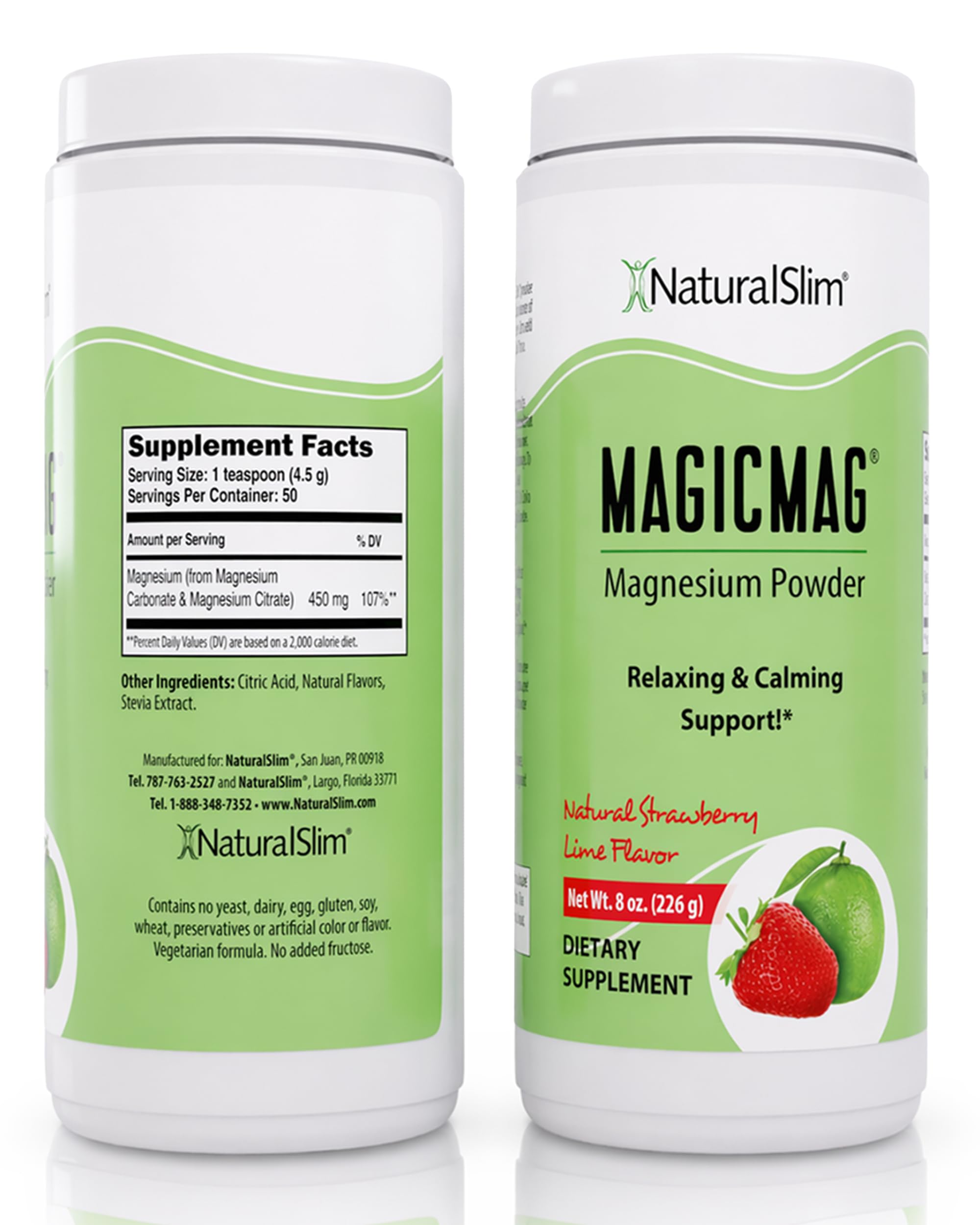 NaturalSlim MagicMag textura del polvo, mezcla fina para disolución rápida y suave