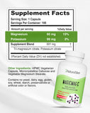 NaturalSlim etiqueta nutricional legible destacando magnesio citrato y potasio