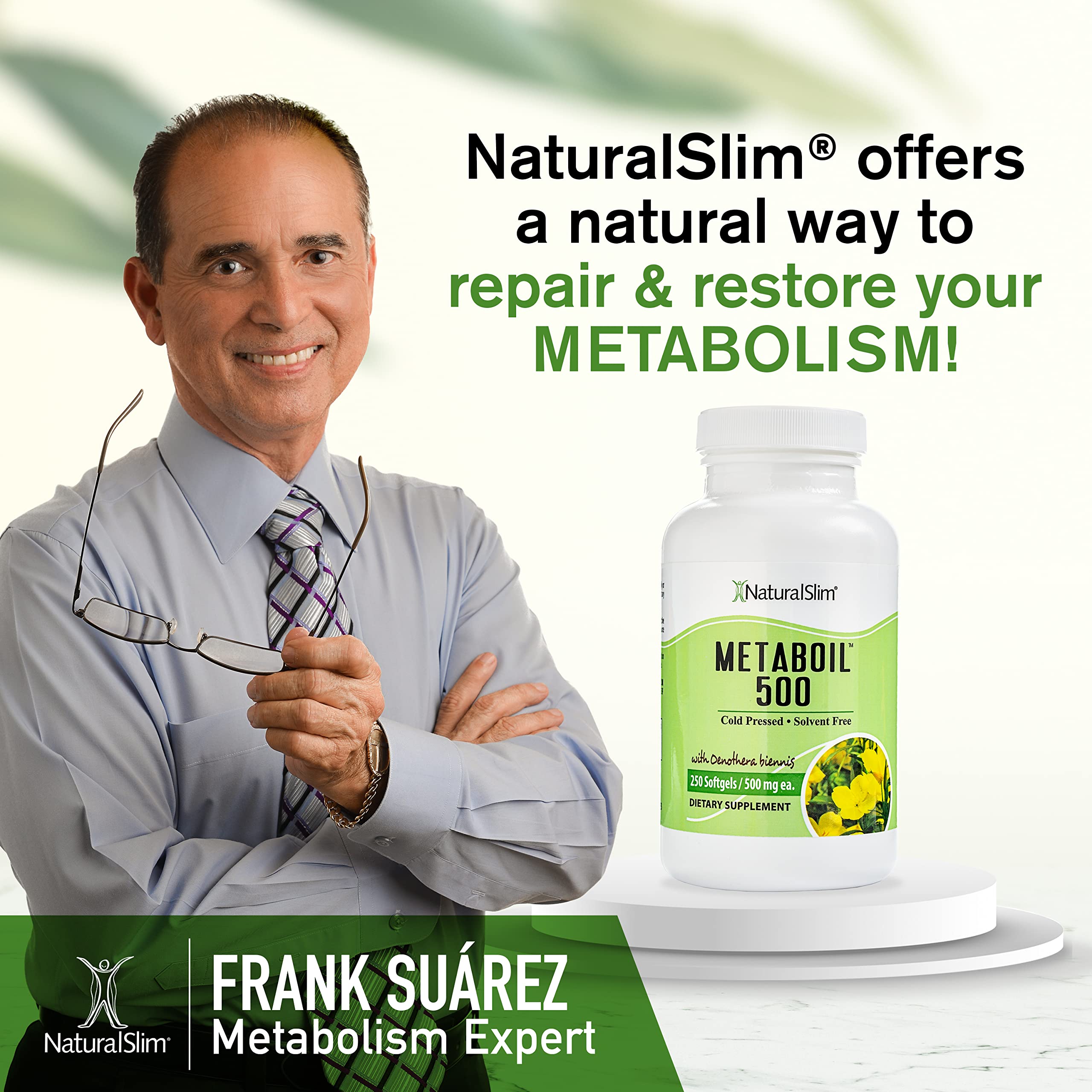 NaturalSlim Metaboil 500 frasco en ambiente hogareño transmitiendo integración en estilo de vida