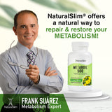 NaturalSlim Metaboil 500 frasco en ambiente hogareño transmitiendo integración en estilo de vida