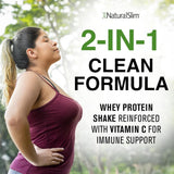 NaturalSlim etiqueta nutricional con información de vitaminas y enzimas digestivas