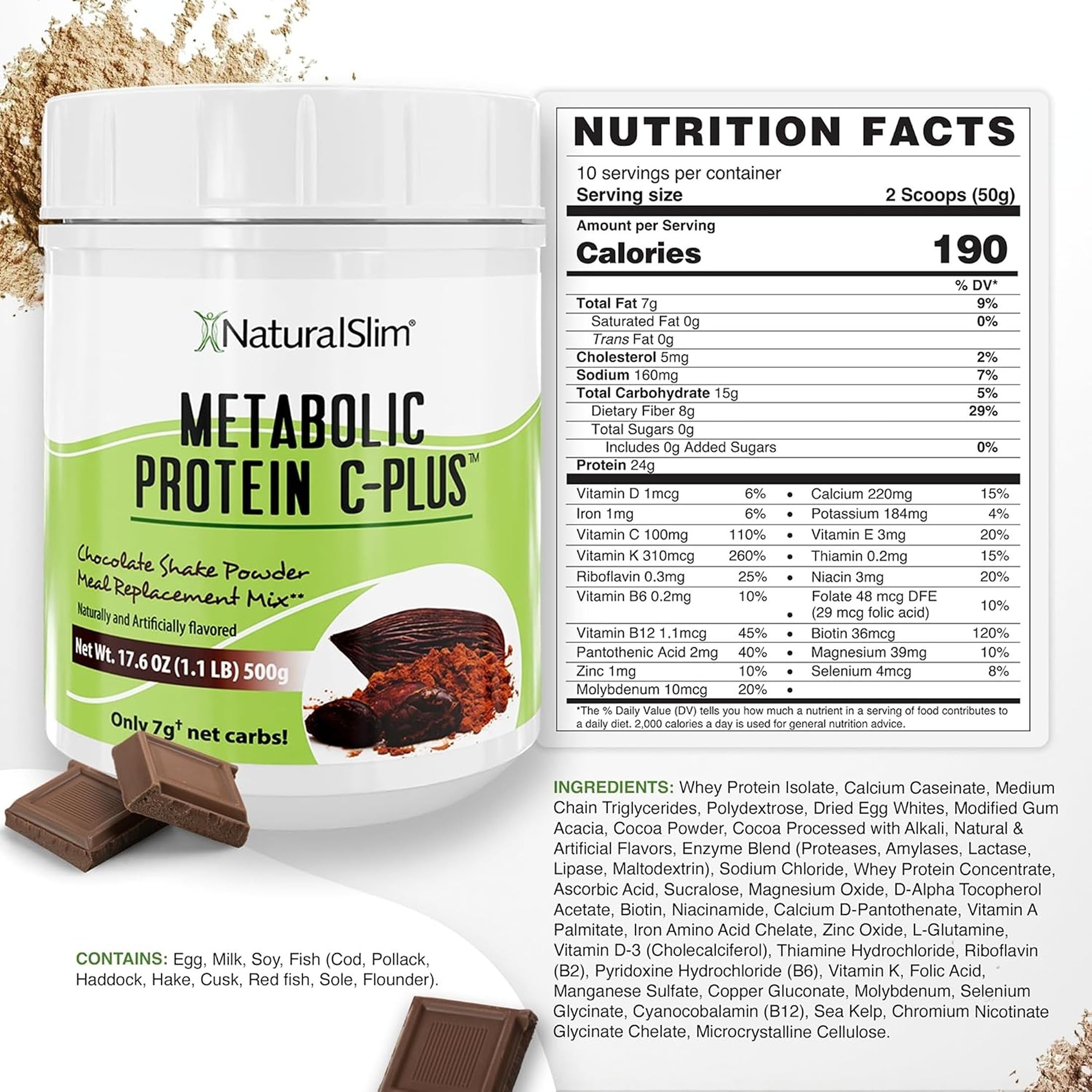NaturalSlim polvo de proteína textura fina para mezclas suaves y sin grumos