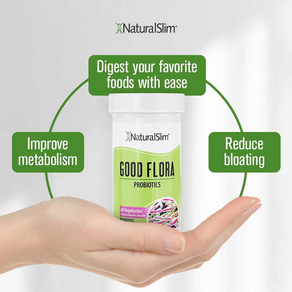 NaturalSlim etiqueta con lista de cepas y beneficios para la digestión