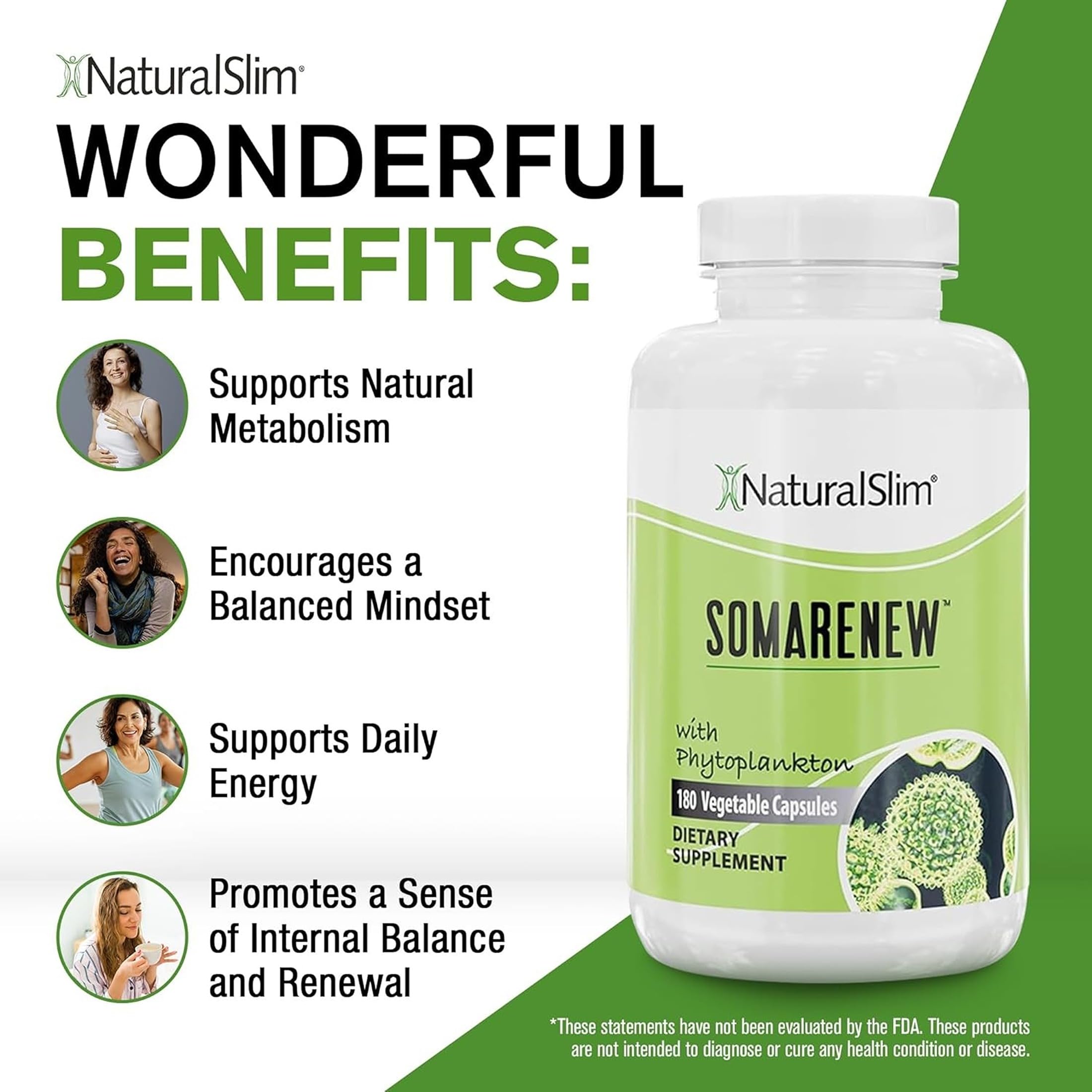NaturalSlim Somarenew ingredientes con fitoplancton marino ilustrando origen natural
