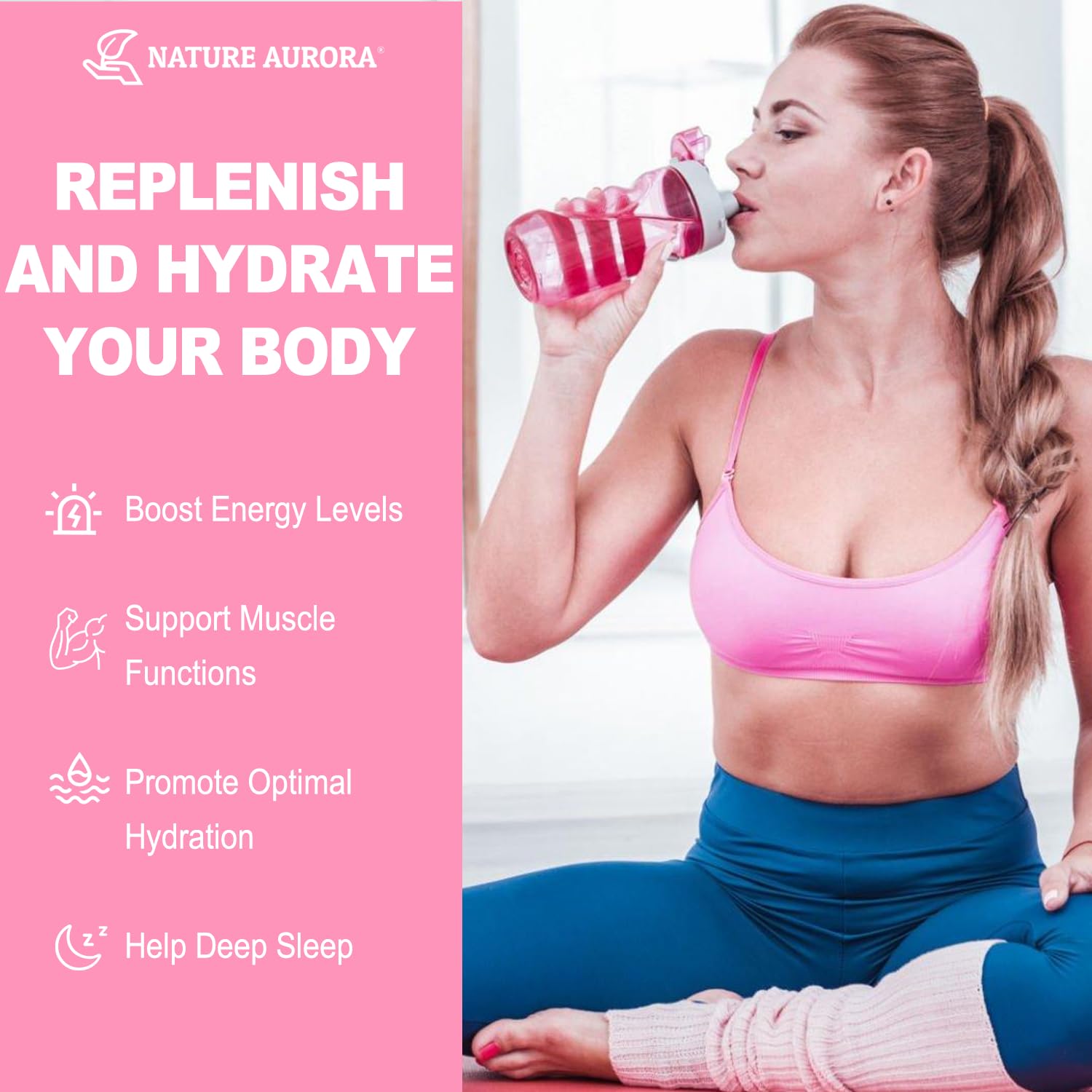 Nature Aurora producto en uso en gimnasio para recuperación y energía