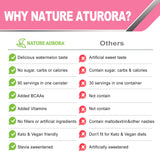 Nature Aurora bebida en entorno exterior ideal para hidratación activa