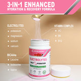 Nature Aurora etiqueta de ingredientes detallando minerales y BCAA