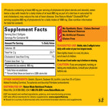 Nature Made etiqueta nutricional enfocada en 900 mg por porción