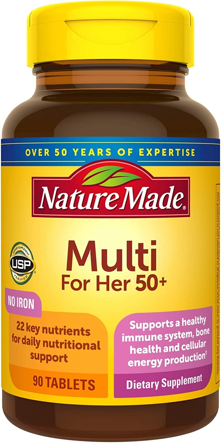 Nature Made detalle de etiqueta con información de ingredientes clave