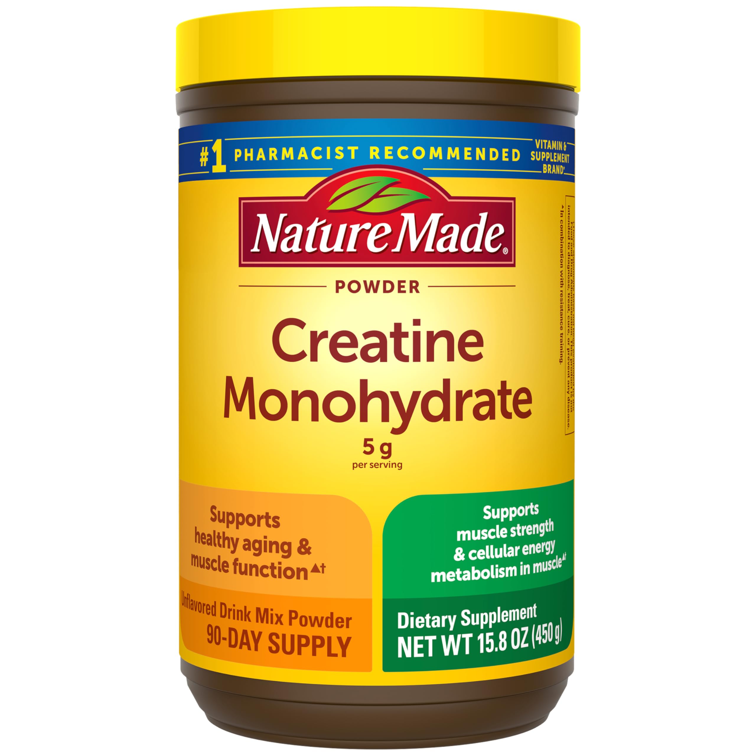 Nature Made envase frontal mostrando 450 g y uso diario