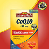 Nature Made frasco frontal de CoQ10 200 mg, envase grande de 140 cápsulas para continuidad