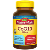 Nature Made frasco frontal del producto para apoyo cardiaco y energía