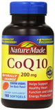 Nature Made frasco frontal con CoQ10 200 mg, suministro prolongado