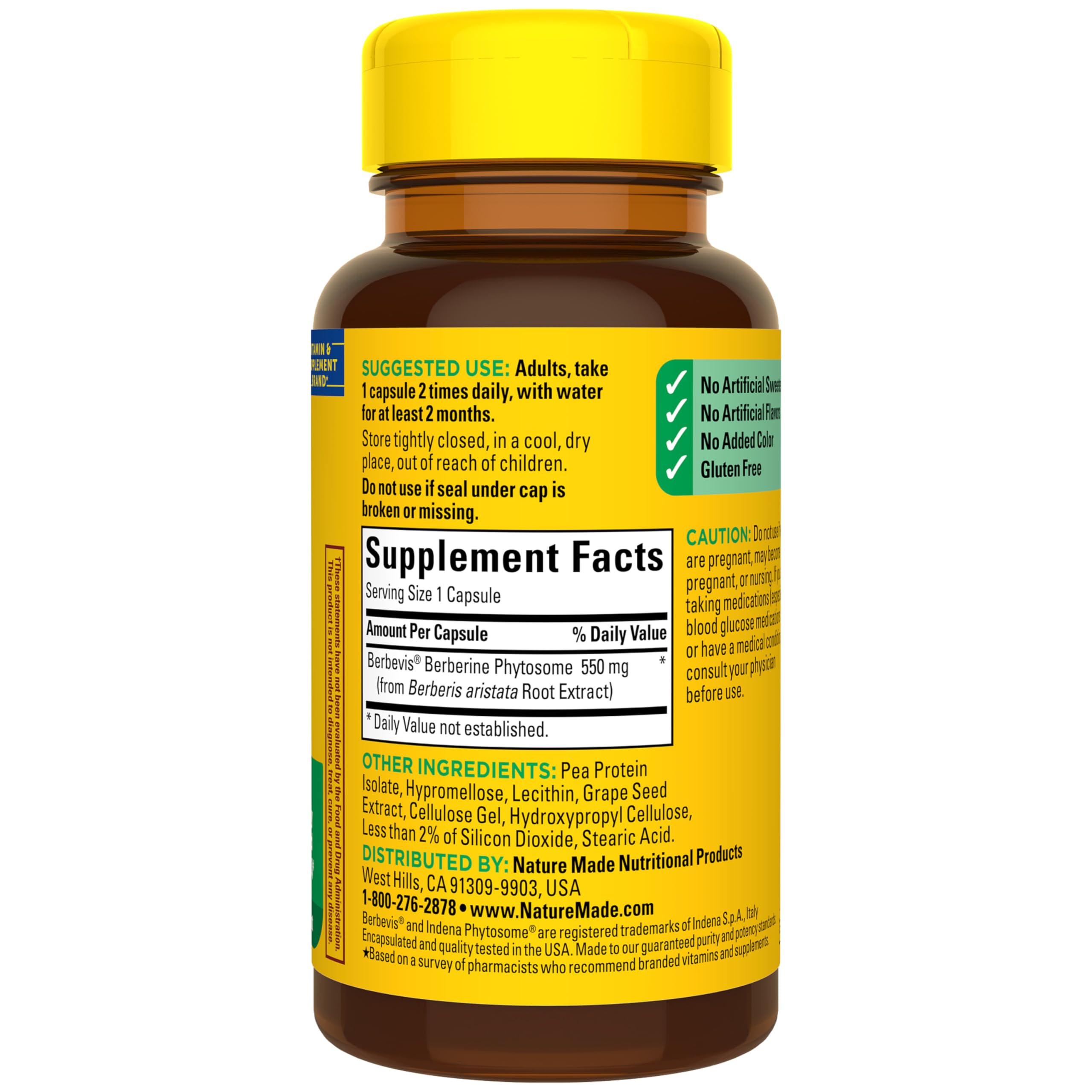 Nature Made detalle del ingrediente phytosome que mejora la absorción