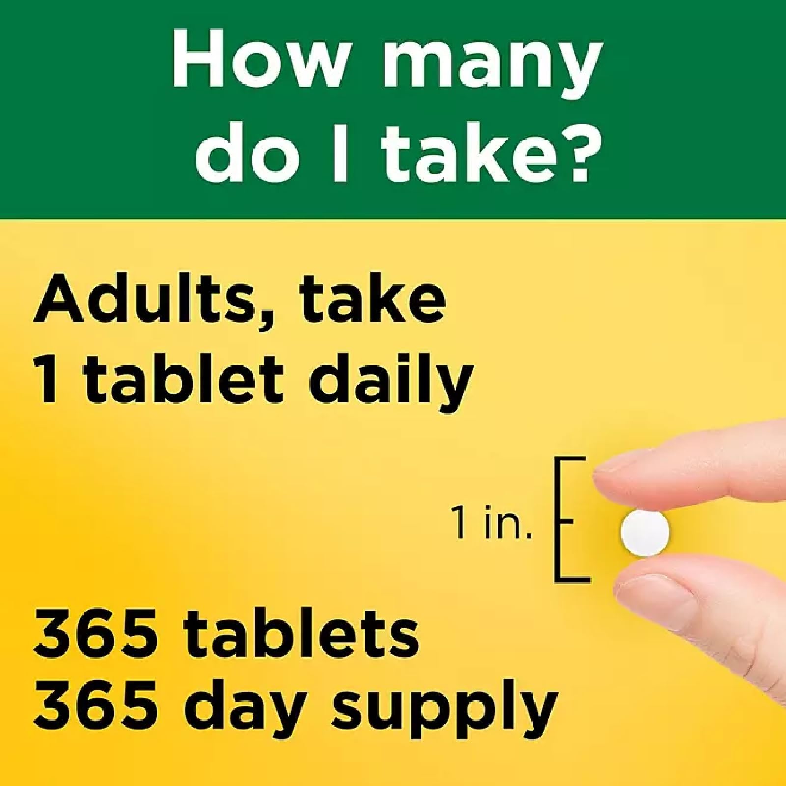 Nature Made primer plano de tableta y textura para apreciar forma y facilidad de ingestión