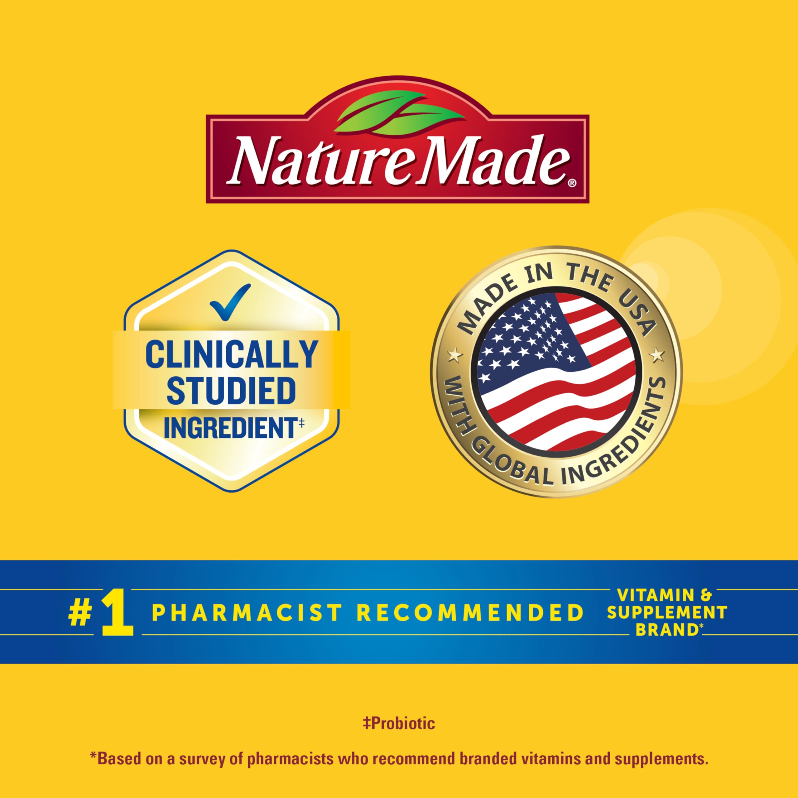 Nature Made sello sin gluten y base de pectina destacando aptitud