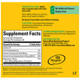Nature Made ingredientes y vitaminas C y D3 en etiqueta ampliada