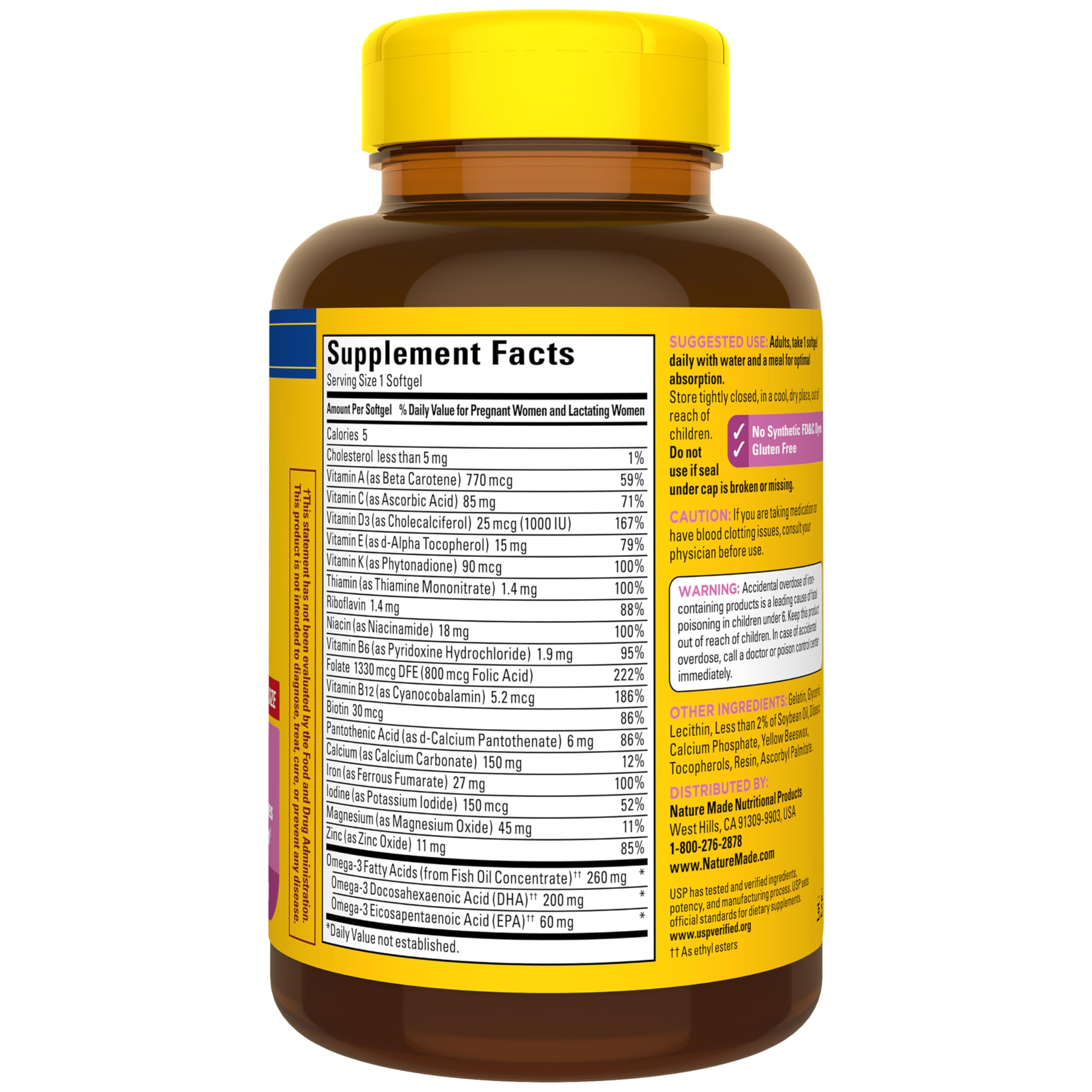Nature Made softgels en contexto de mujer activa y cotidiana