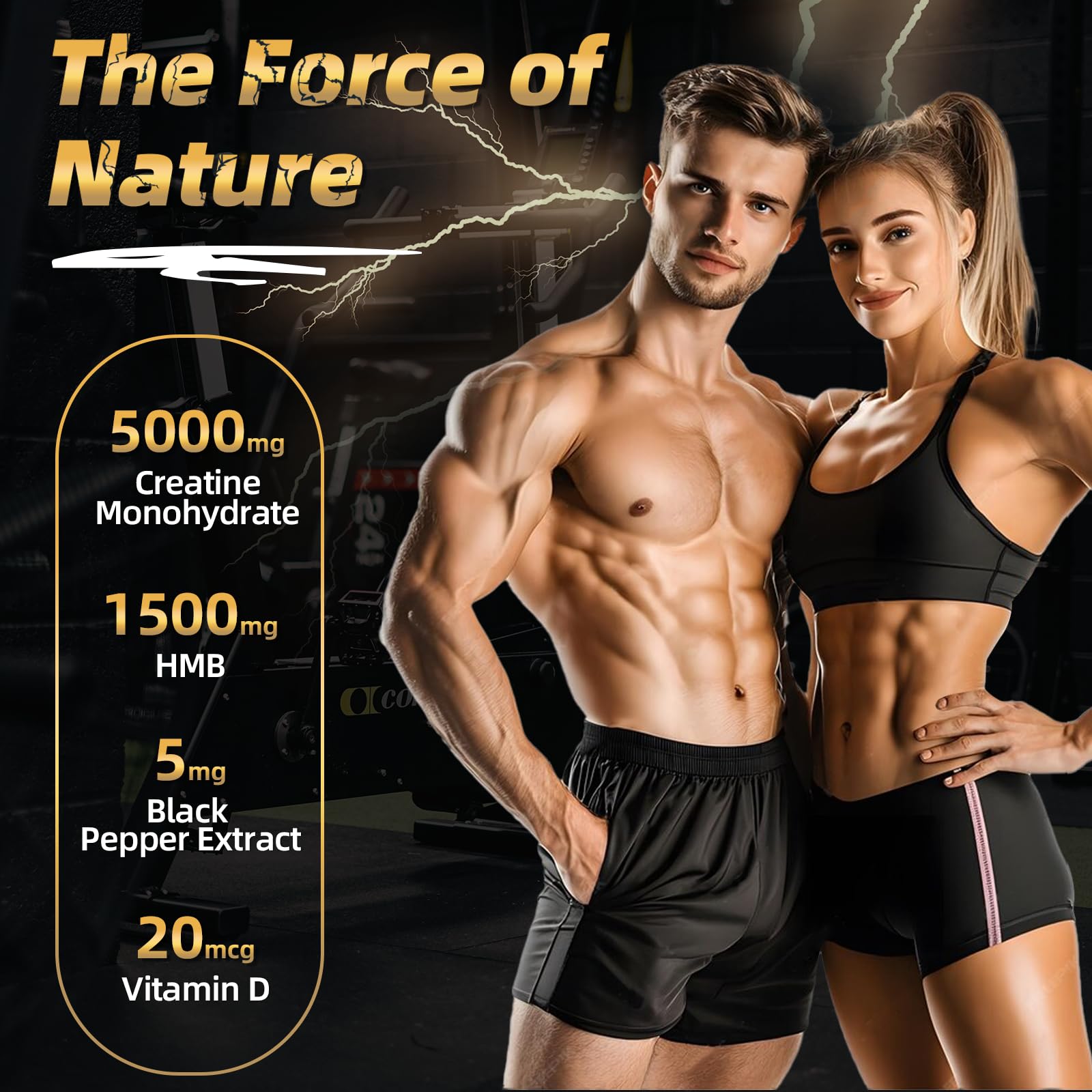 NATURE TARGET primer plano de ingredientes activos HMB y vitamina D
