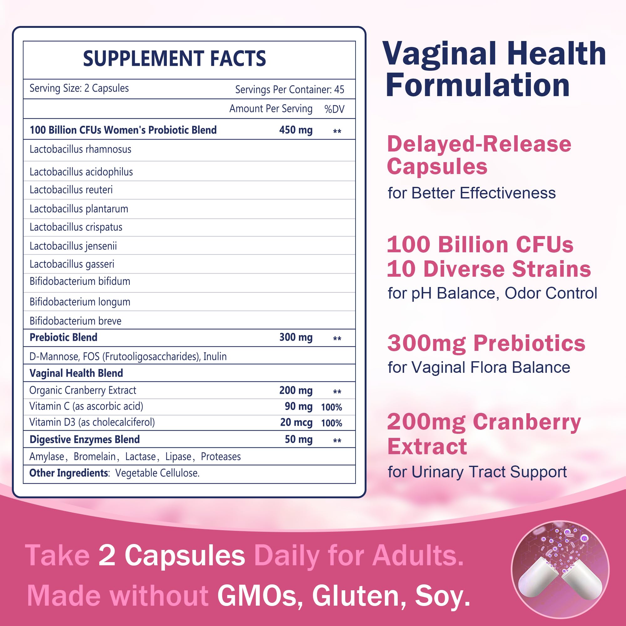 Primer plano de etiqueta NATURE TARGET con lista de ingredientes y beneficios claros