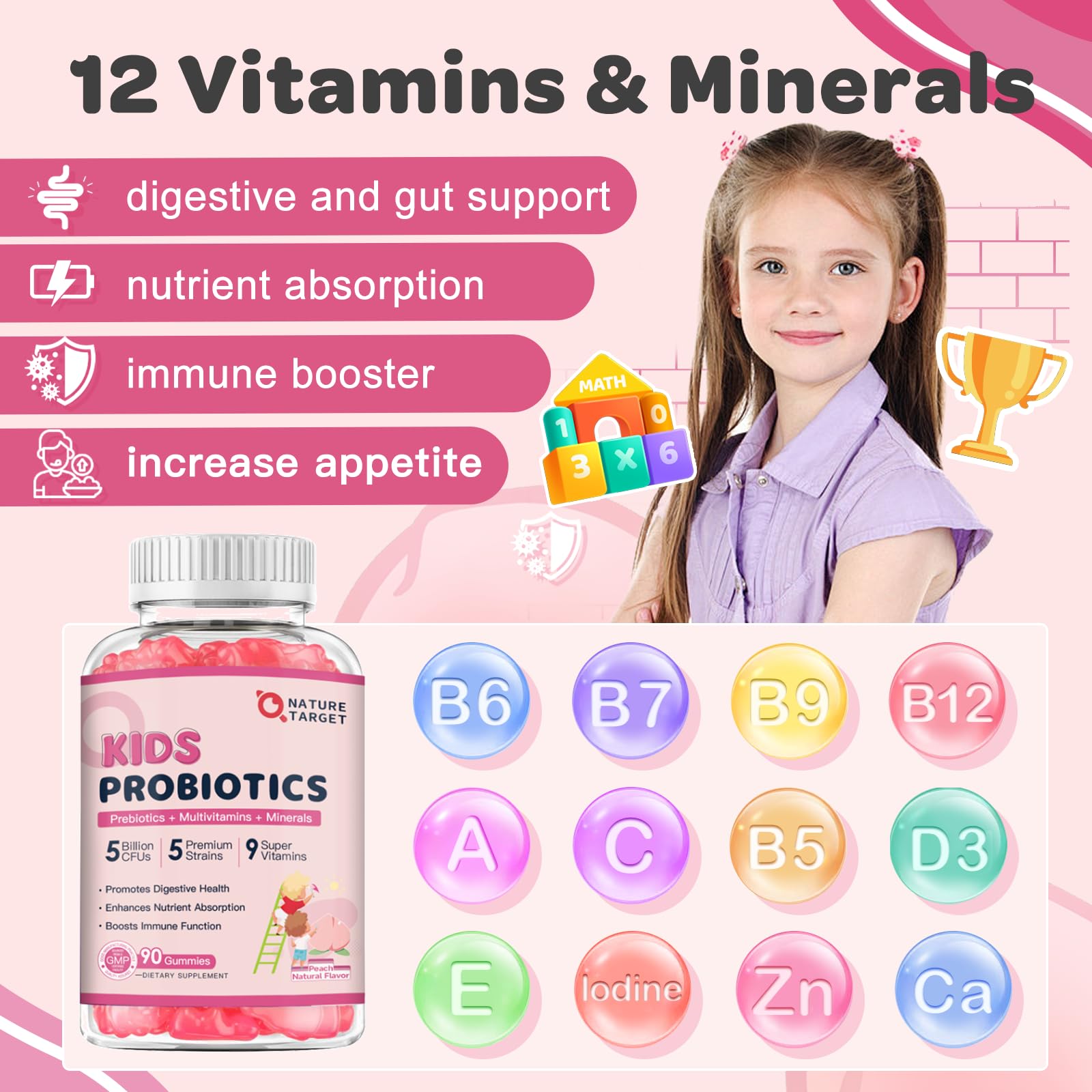 NATURE TARGET ingredientes clave: probióticos y prebiótico inulina