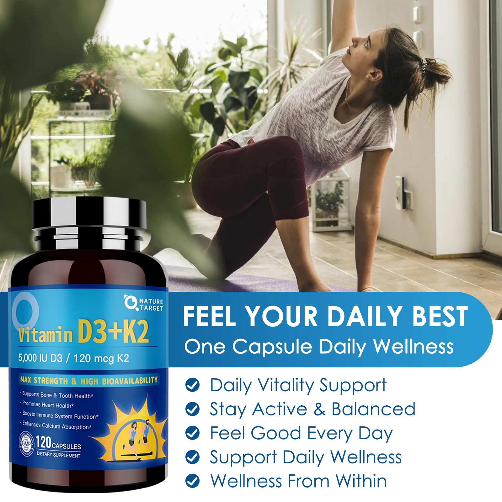 NATURE TARGET ingredientes: omega‑3 y vitaminas para soporte cardiaco