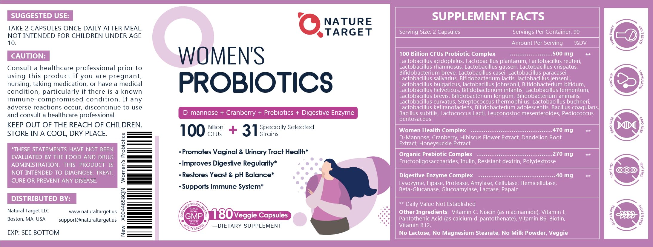 NATURE TARGET mujer activa representando bienestar íntimo y equilibrio
