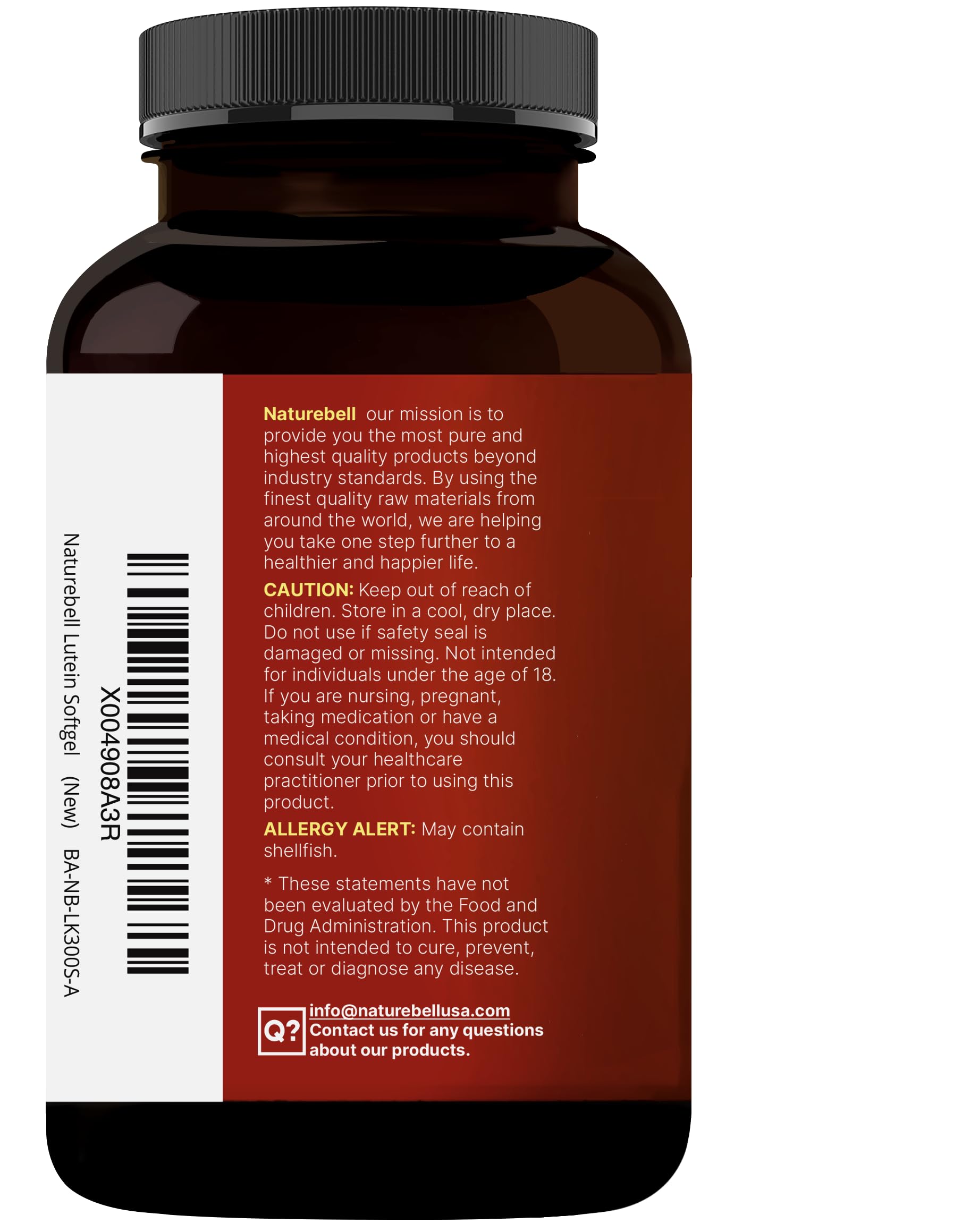 NatureBell 360 softgels organizados indicando suministro de seis meses