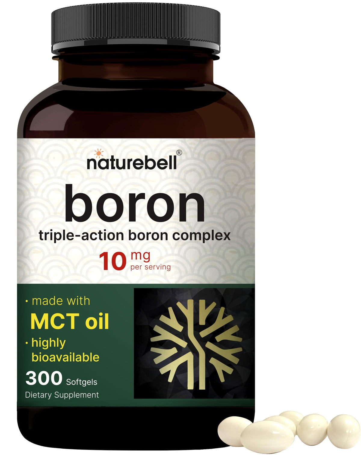 NatureBell bote frontal mostrando la etiqueta y beneficios visibles