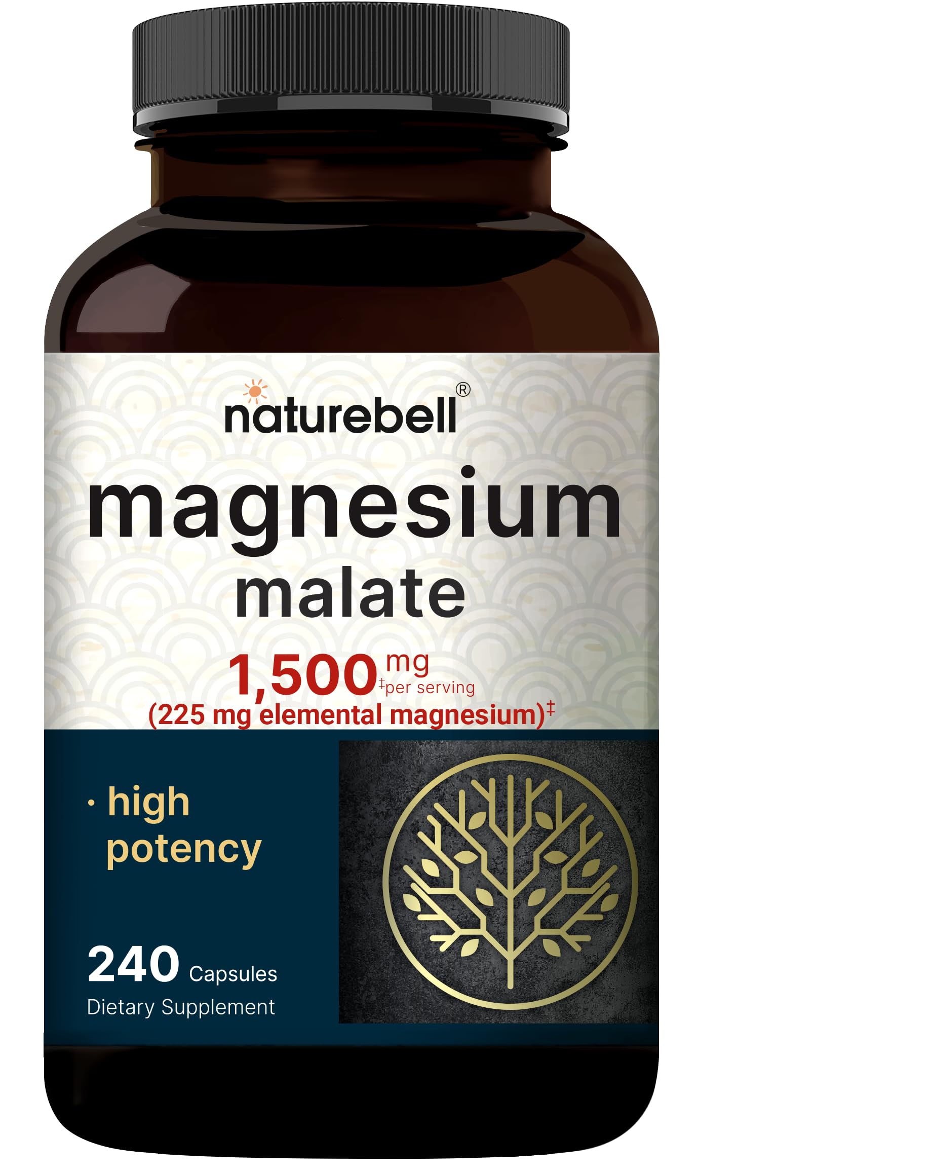 NatureBell botella frontal mostrando etiqueta clara y beneficio de alta absorción