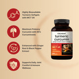 Cápsula abierta con aceite MCT NatureBell ilustrando vehículo lipídico para absorción