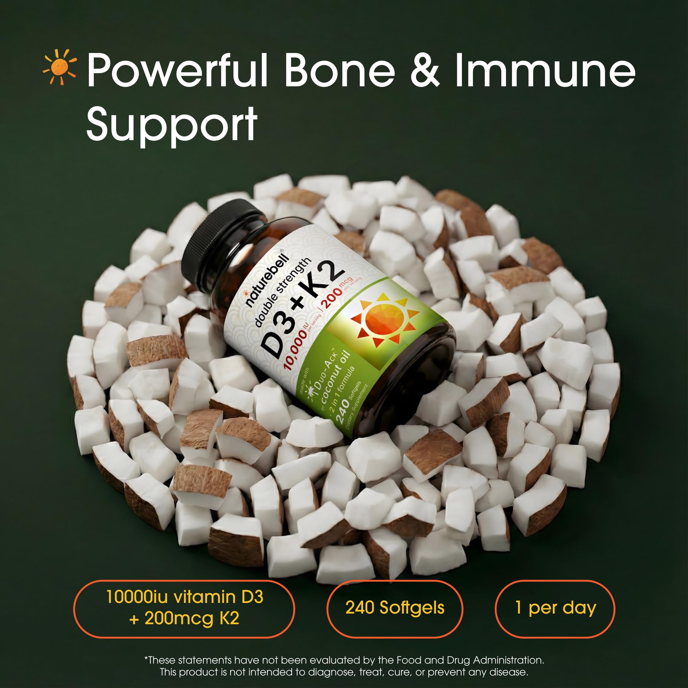 NatureBell primer plano de cápsula blanda resaltando absorción con aceite
