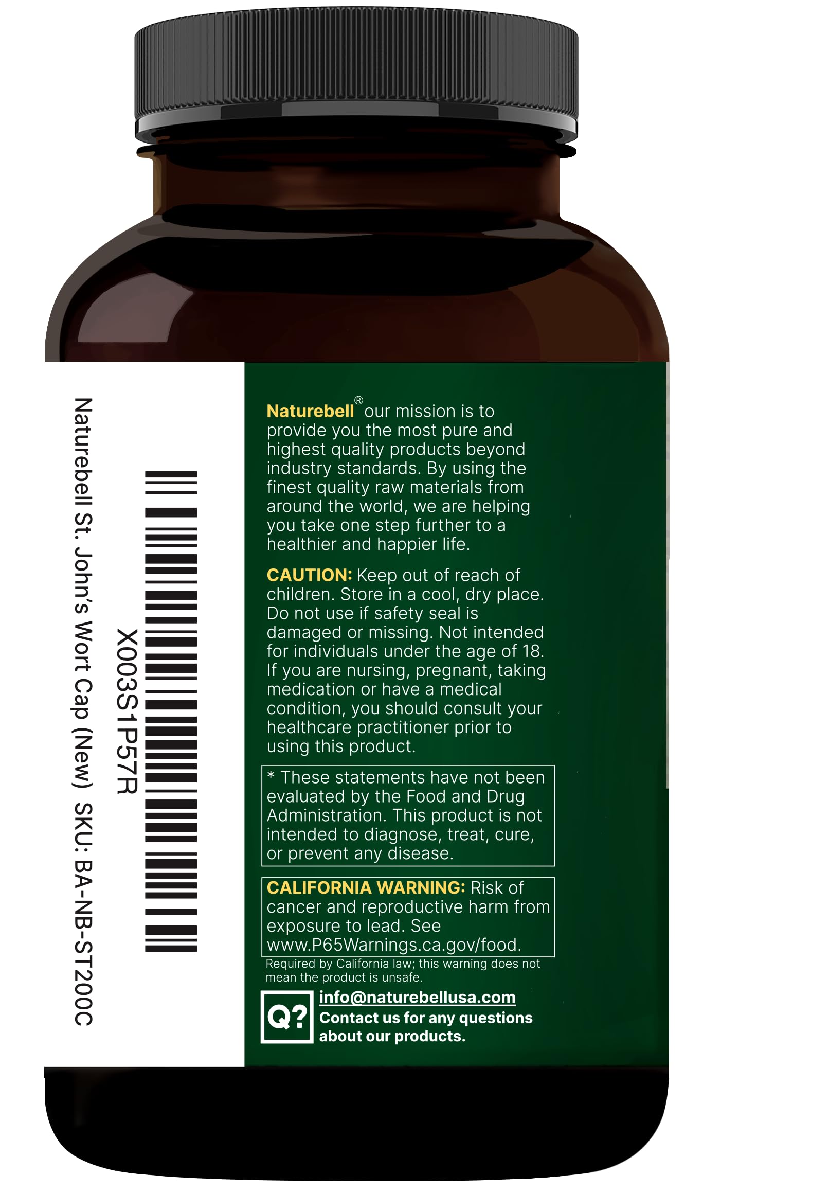 NatureBell certificado de pruebas de laboratorio que avala pureza y potencia