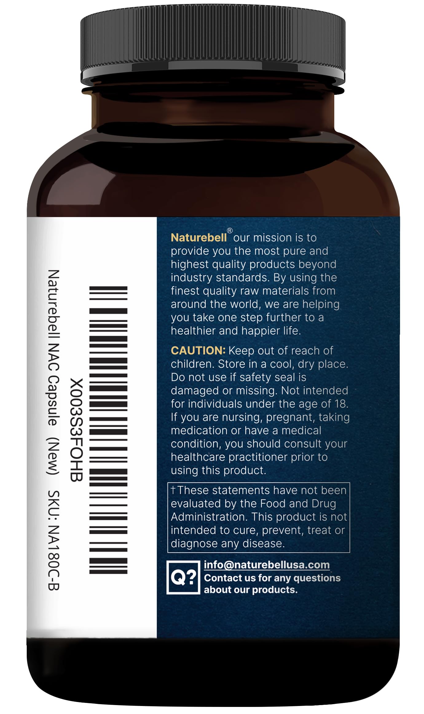 NatureBell certificados de laboratorio y lista de ingredientes verificados