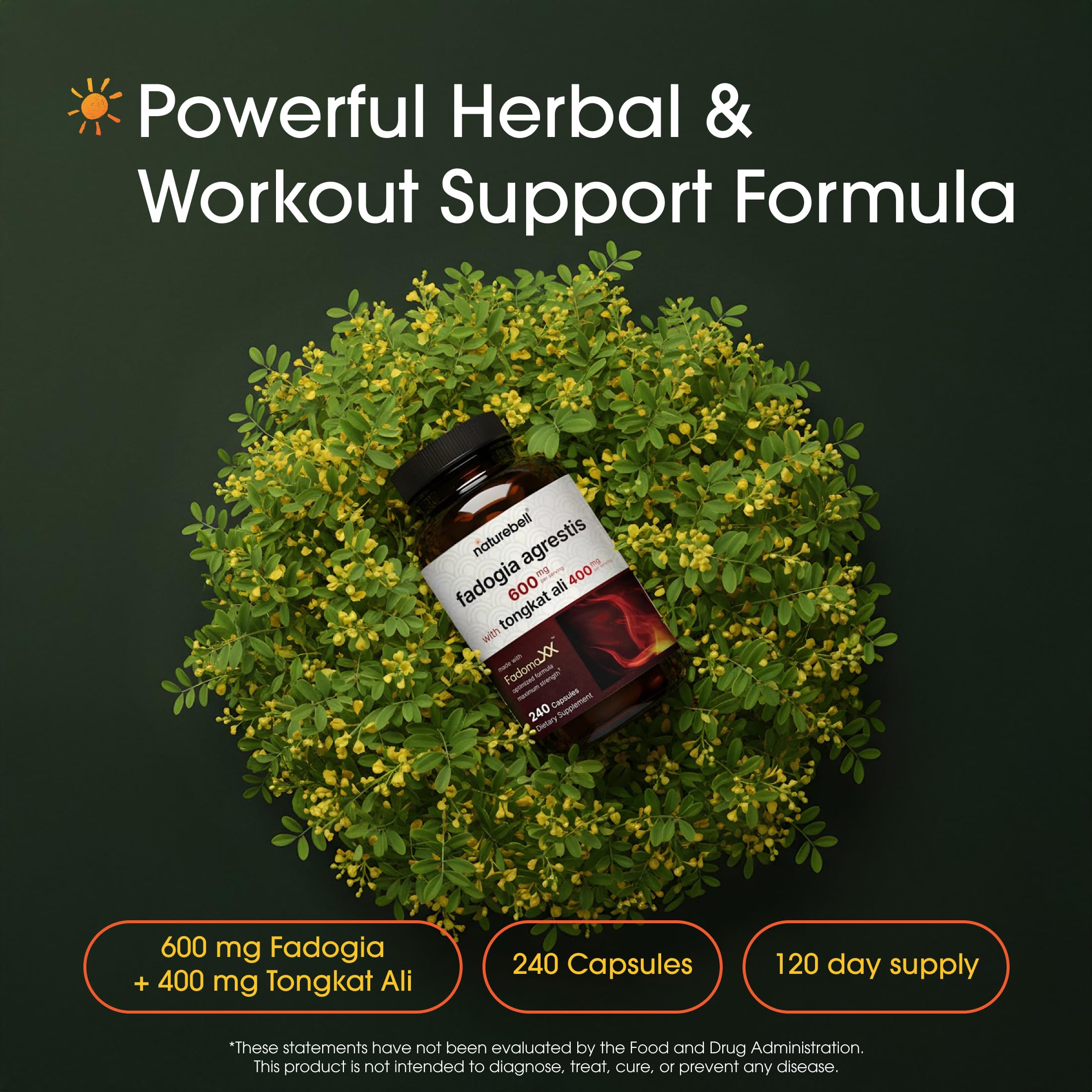 NatureBell detalle de etiqueta con extractos y pruebas de terceros para confianza