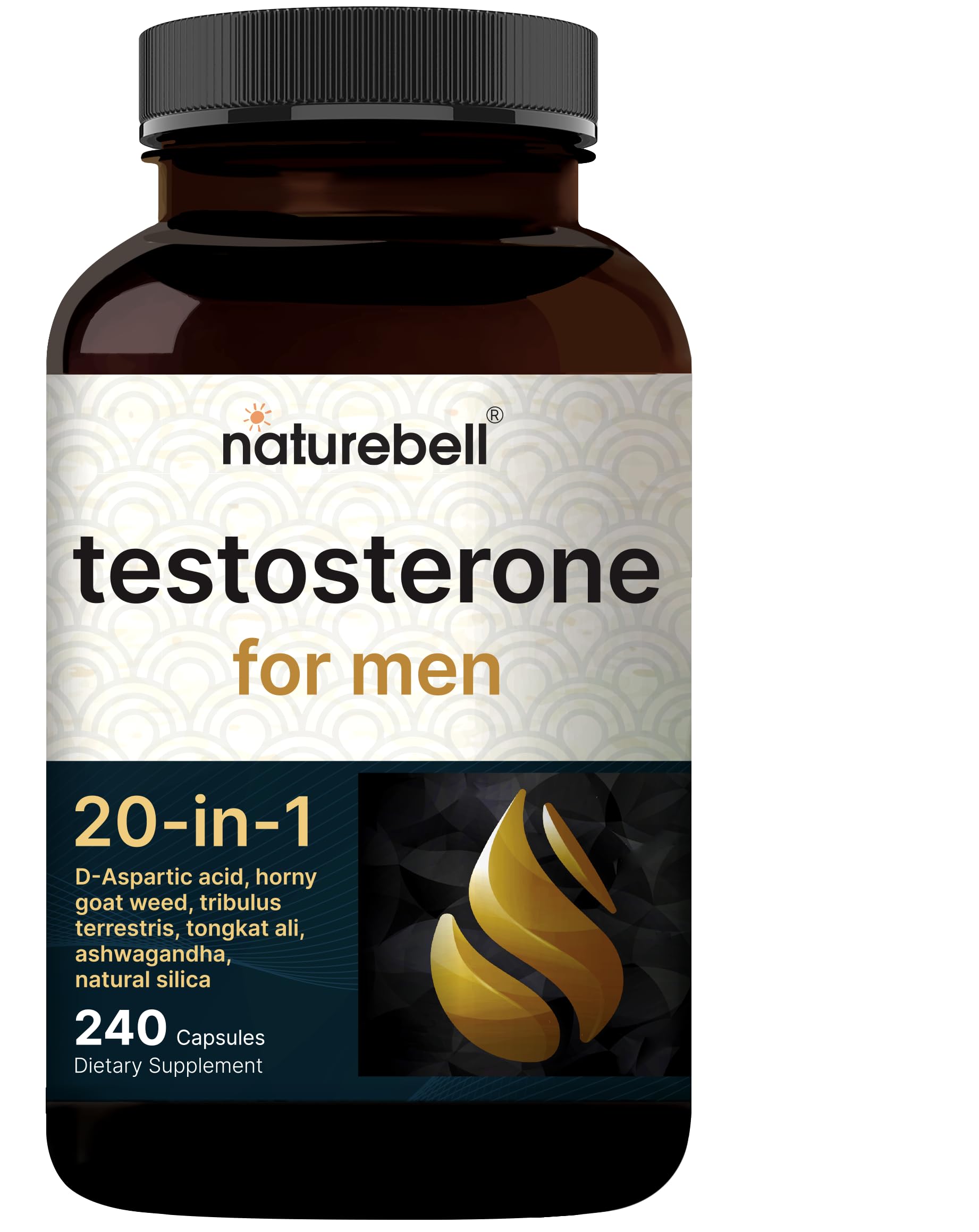 NatureBell empaque lateral con cierre y detalles de calidad cGMP y pruebas de terceros