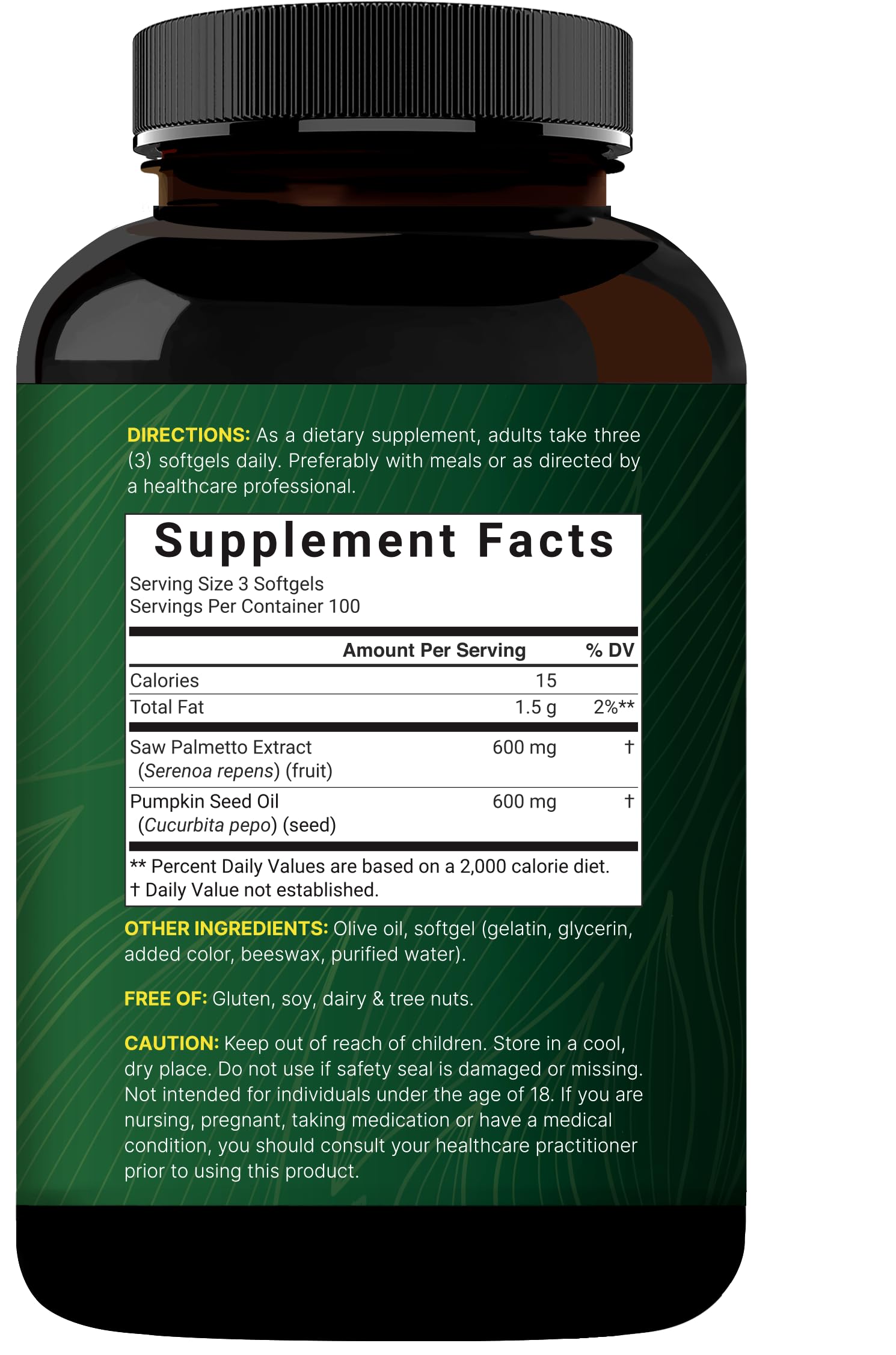 Envase NatureBell abierto con softgels ordenadas para ver cantidad