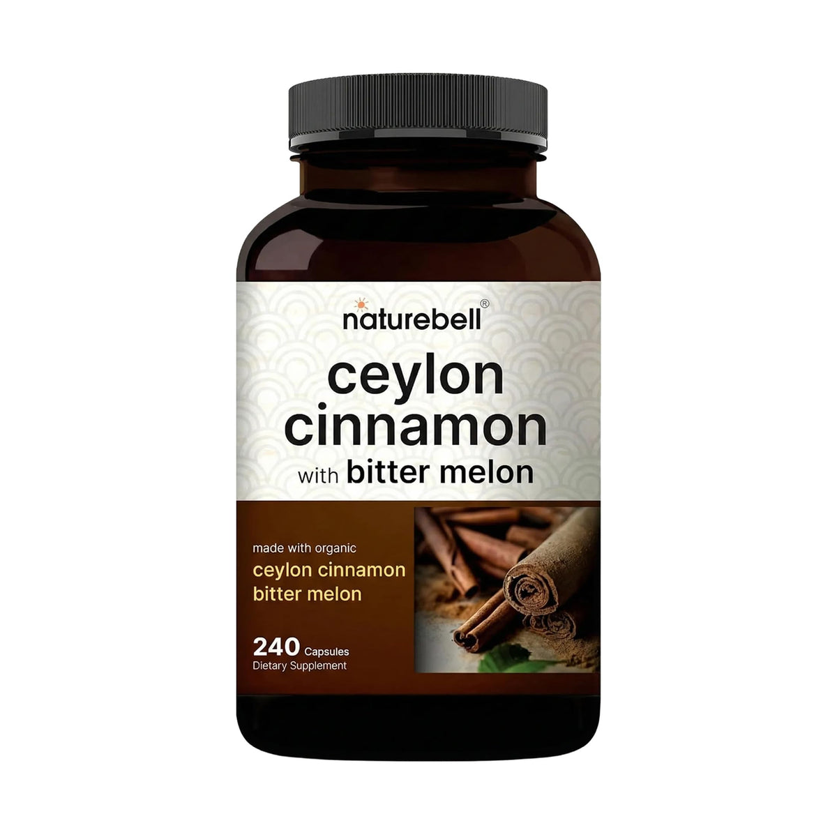 NatureBell envase frontal mostrando canela de Ceilán y beneficios claros