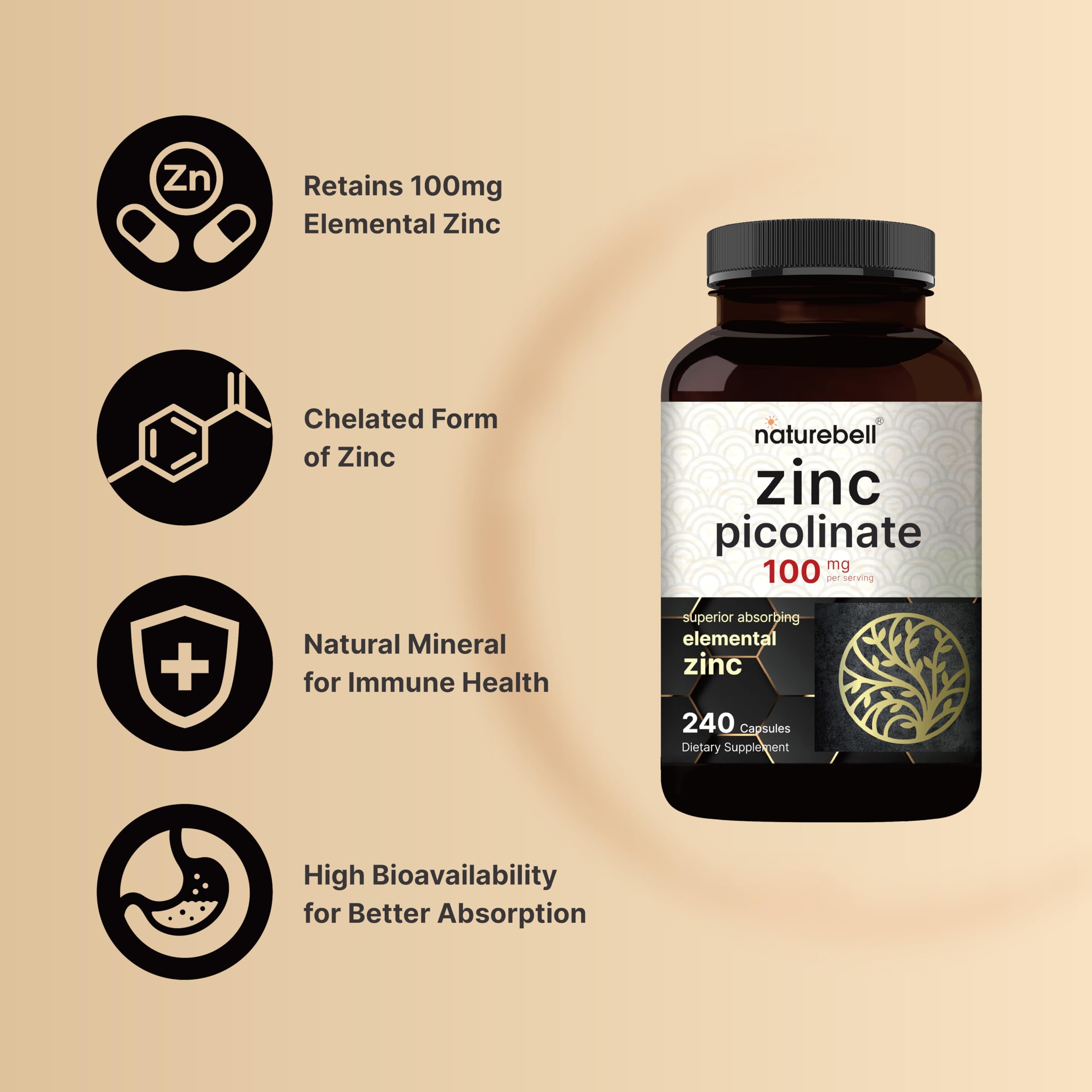 NatureBell etiqueta con información de ingredientes y certificaciones