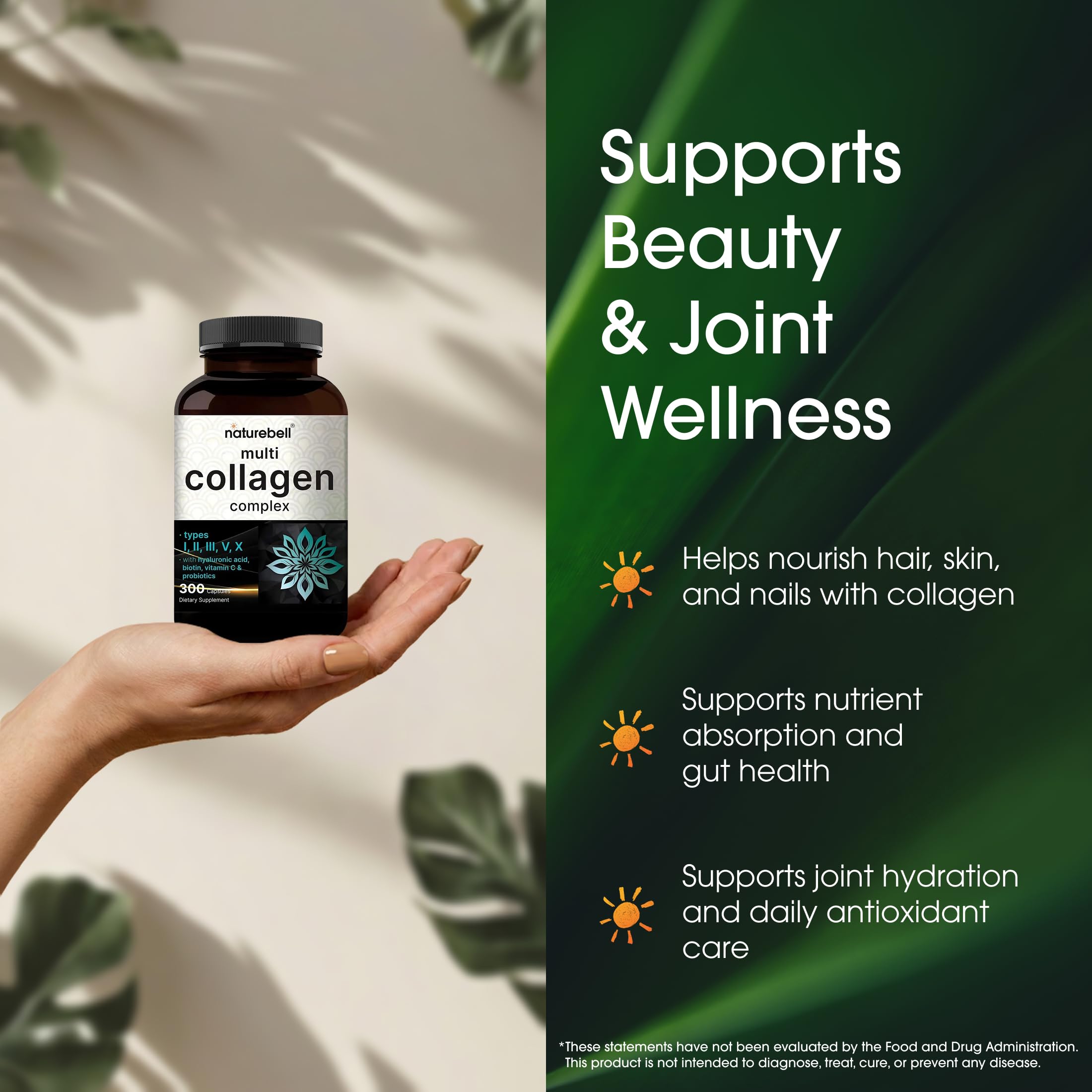 NatureBell etiqueta con lista de ingredientes y pruebas de terceros visibles