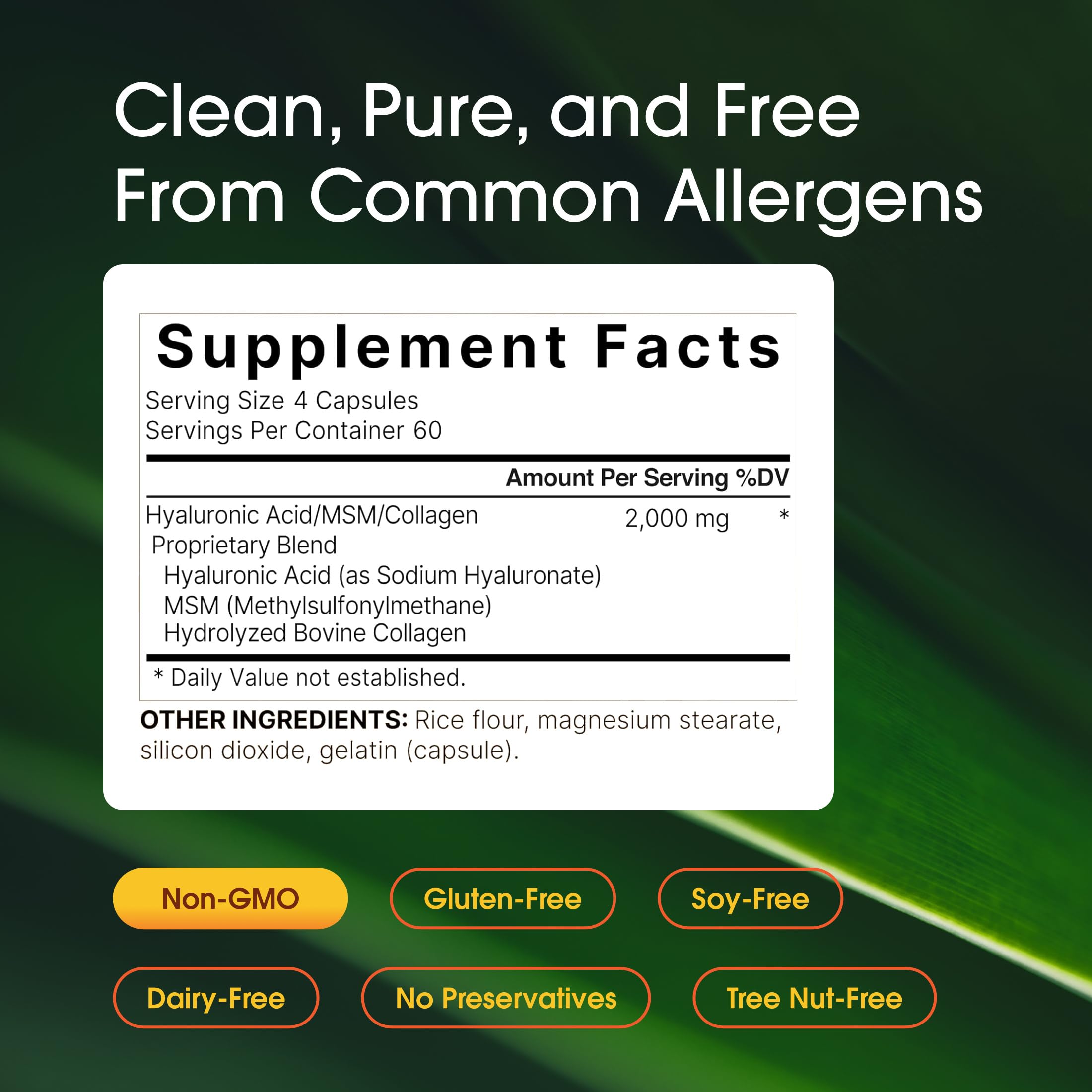 NatureBell etiqueta con lista de ingredientes y beneficios claros