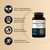 NatureBell etiqueta con ingredientes y concentración de magnesio elemental