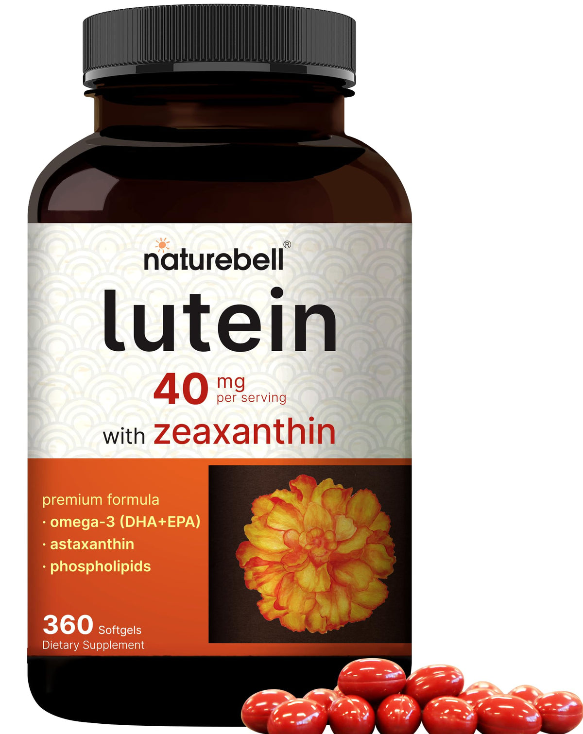 NatureBell frasco delantero mostrando etiqueta y beneficios visuales
