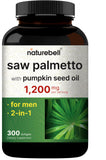 NatureBell frasco frontal mostrando 300 softgels y la fórmula 2 en 1