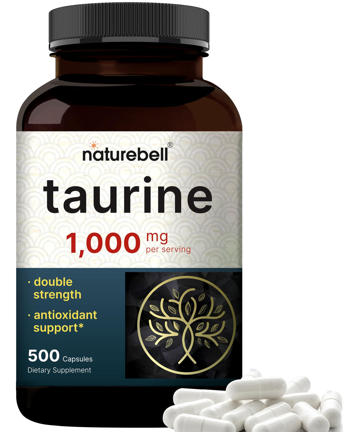 NatureBell frasco frontal mostrando etiqueta y beneficio de pureza